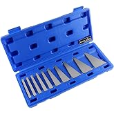 Accusize 10 Pc Precision Angle Block Set, 1-30 Deg Range | Hardened and Precision Ground, Lightly Magnetized, 3 x 1/4 in Blocks, +/-0.0001 in/In Accuracy, EG02-0111
