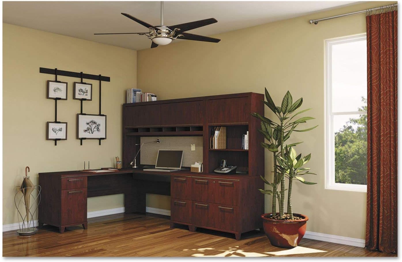 Amazon Com Bush L Shaped Desk 72 Inch By 72 Inch By 30 Inch Mocha Furniture Decor