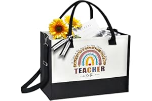 ERPOTYL Teacher Appreciation Gifts, Teacher Gifts for Women Friend Sister, Tote Bags for Women Thank You Graduation Retired Appreciation Present