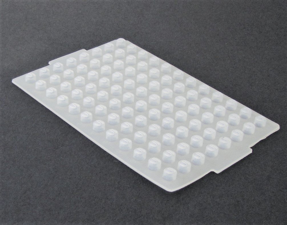 Silicone Sealing Mat for 96well PCR Plate Pack of 10 Sheet Clear
