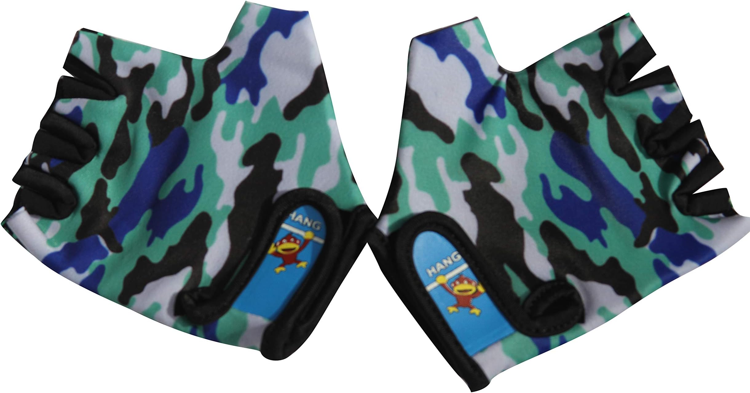 HANGMonkey Bars Gloves with Grip Control (for 5 and 6 Years Old Kids) Camouflage