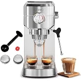 Gevi 20 Bar Compact Commercial Espresso Machine for Home,Latte Coffee Maker | BPA-free; 34oz Removable Water Tank; 20-Bar Pump; Can Make Americanos; Easy to Clean and Maintain; Budget Under 150$