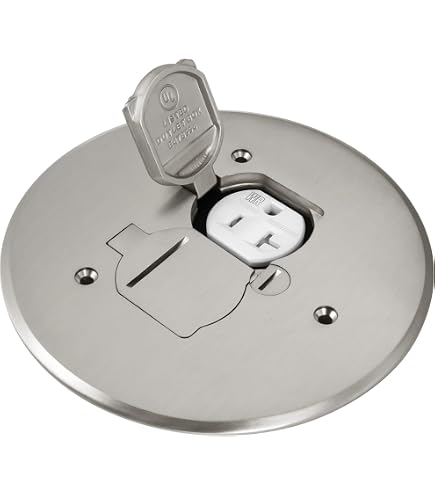 Hubbell Raco P-6346 Floor Box Adapter Ring – Plastic Gray Mounting Bracket
