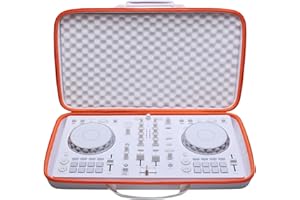 LTGEM DJ Controller Case Compatible with Pioneer DJ DDJ-FLX4 2-deck rekordbox,Inside Dimensions: " 6.1" L – 5.9" W – 1.5" H