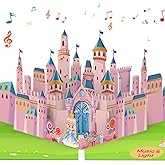 Ecloverlife Musical Birthday Card, Pop-Up Music & Lights Birthday Card for 3/4/5/6/7/8 Year Old Girls, Daughters, Granddaughters, Nieces