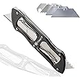 TĀKO X4- Retractable Utility Knife, Instant Access to 3 Extra Blades, Box Cutter, Quick Change, Lightweight, Pocket Knife