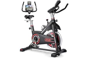 DMASUN Exercise Bike, Indoor Cycling Bike Stationary, Cycle Bike with Comfortable Seat Cushion, Digital Display with Pulse