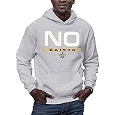 Hybrid Sports NFL - New Orleans Saints - City Block - Men's and Women's Pullover Hooded Fleece Sweatshirt - Size Medium - New Orleans Saints - Athletic Heather