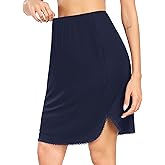 Vlazom Half Slips for Women Under Dress Short Slip Dress Side Slit Under Slips for Women Under Dresses Size S-XXL