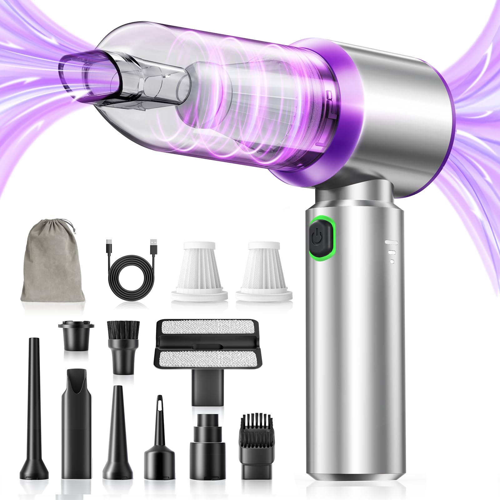Photo 1 of *****MISSING PART***

AURACIA Handheld Car Vacuum (Grey-purple)