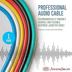 AxcessAbles 1/4" TRS to 1/4" TRS Balanced Stereo