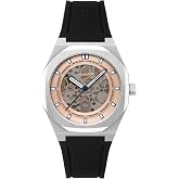 Thomas Earnshaw Men's 42mm Discovery Drake Skeleton Automatic Watch with Silicone Strap ES-8295