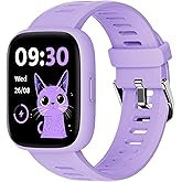 BIGGERFIVE Smart Watch for Kids, 1.8" Fitness Tracker Watch Pedometer, Heart Rate, IP68 Waterproof, Sleep Monitor, Calorie Step Counter, 5 Puzzle Games with/Without APP for Girls Teens 5-16