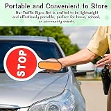 Thinp 4 Pack Stop Go Sign Lights Double Sided PVC Waterproof Traffic Safety view 5