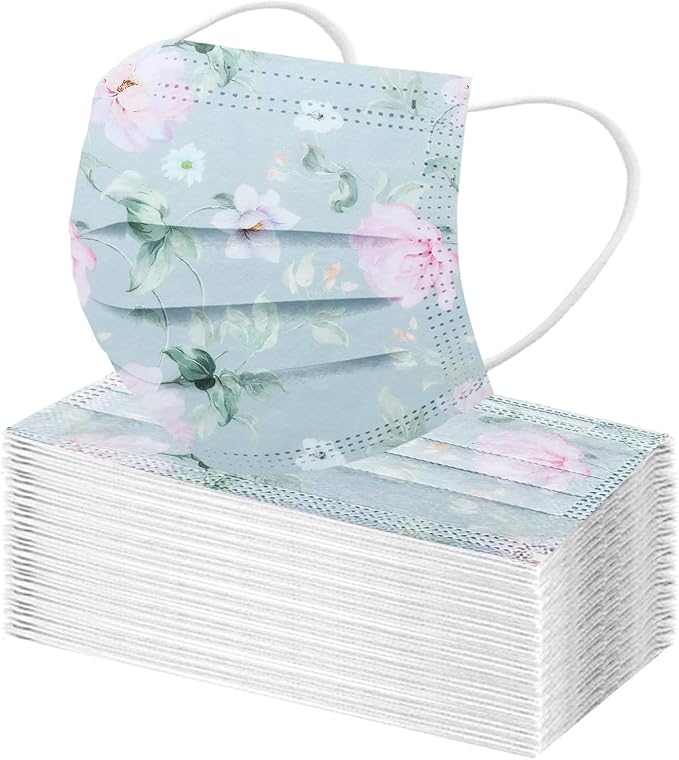 Amazon Maszone 不織布マスク 50枚 カラーマスク 使い捨てマスク マスク 不織布 超快適マスク 色つき 不織布マスク 可愛いマスク 花柄 柄マスク 大人用サイズ 超立体マスク 三層構造 スポーツマスク 飛沫 花粉カット 対策 男女兼用 紫外線対策 Maszone 布マスク
