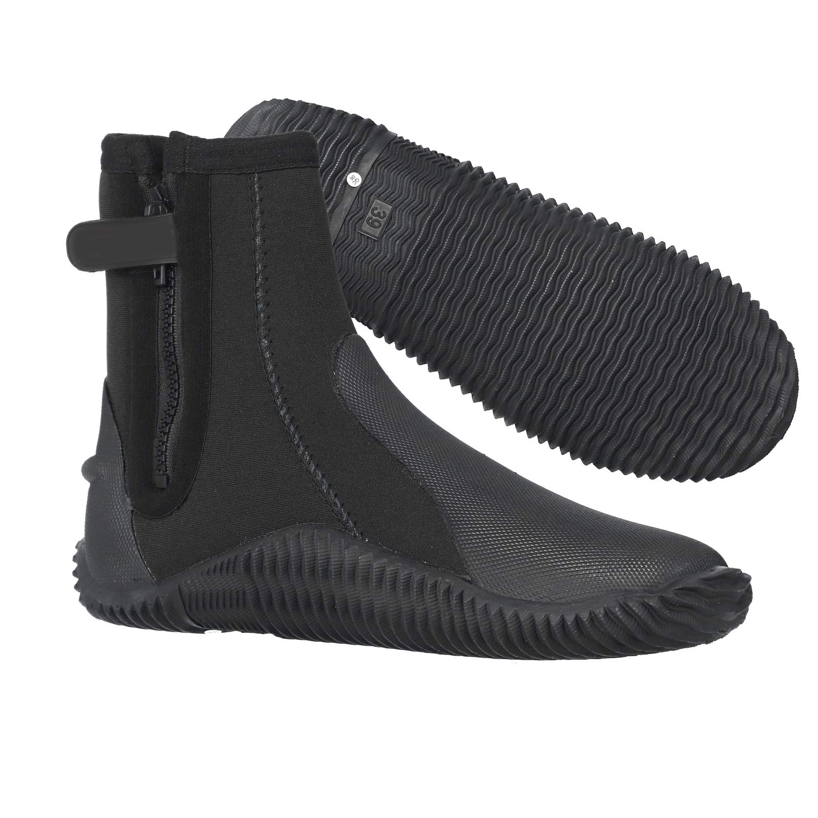 VGEBY Diving Boots, 5MM Neoprene Scuba Snorkeling Dive Boots Shoe Cut Resistent Antiskid Unisex Equi