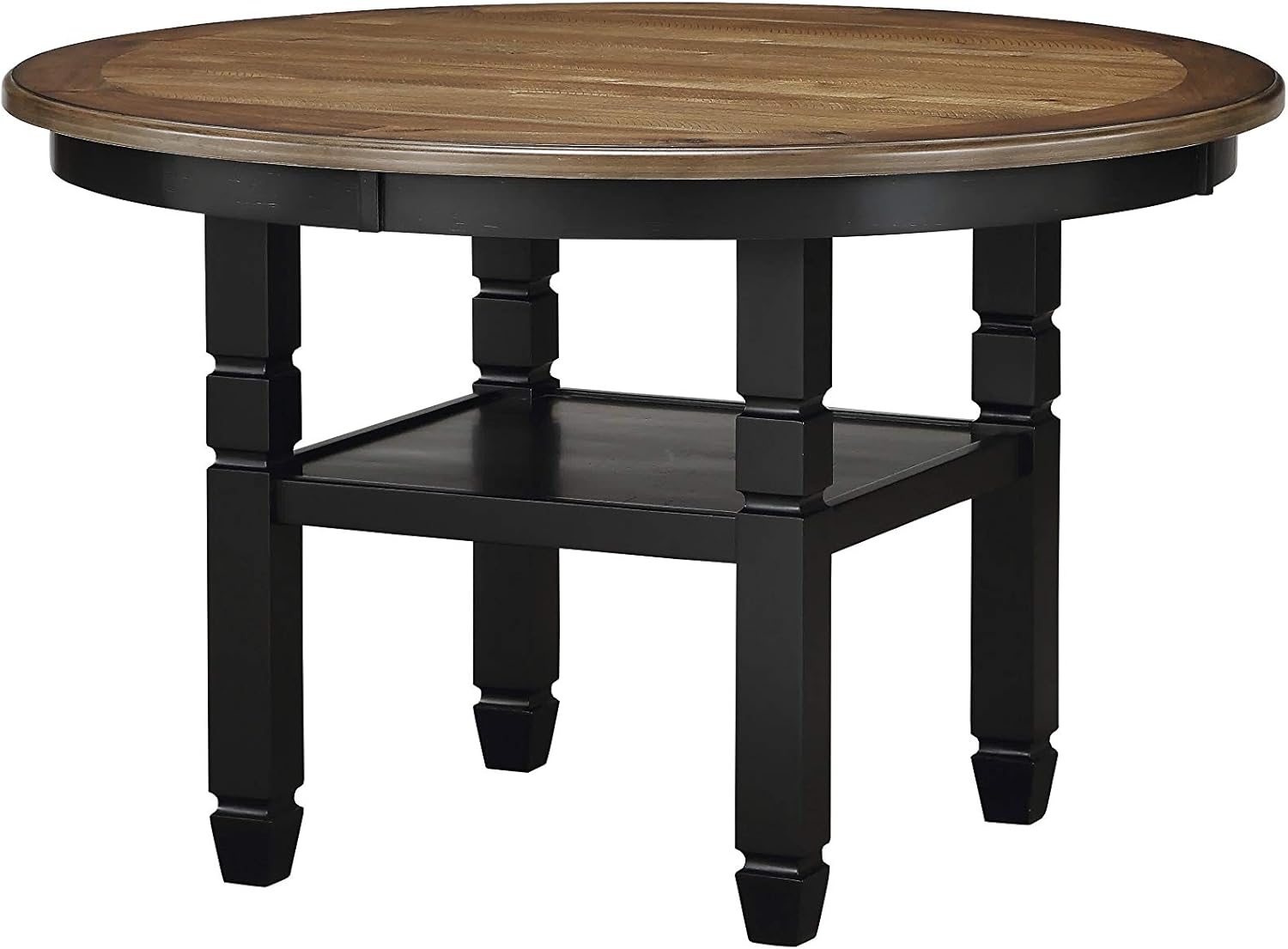 Tables Black New Classic Furniture Prairie Point Round Dining Table Home Kitchen
