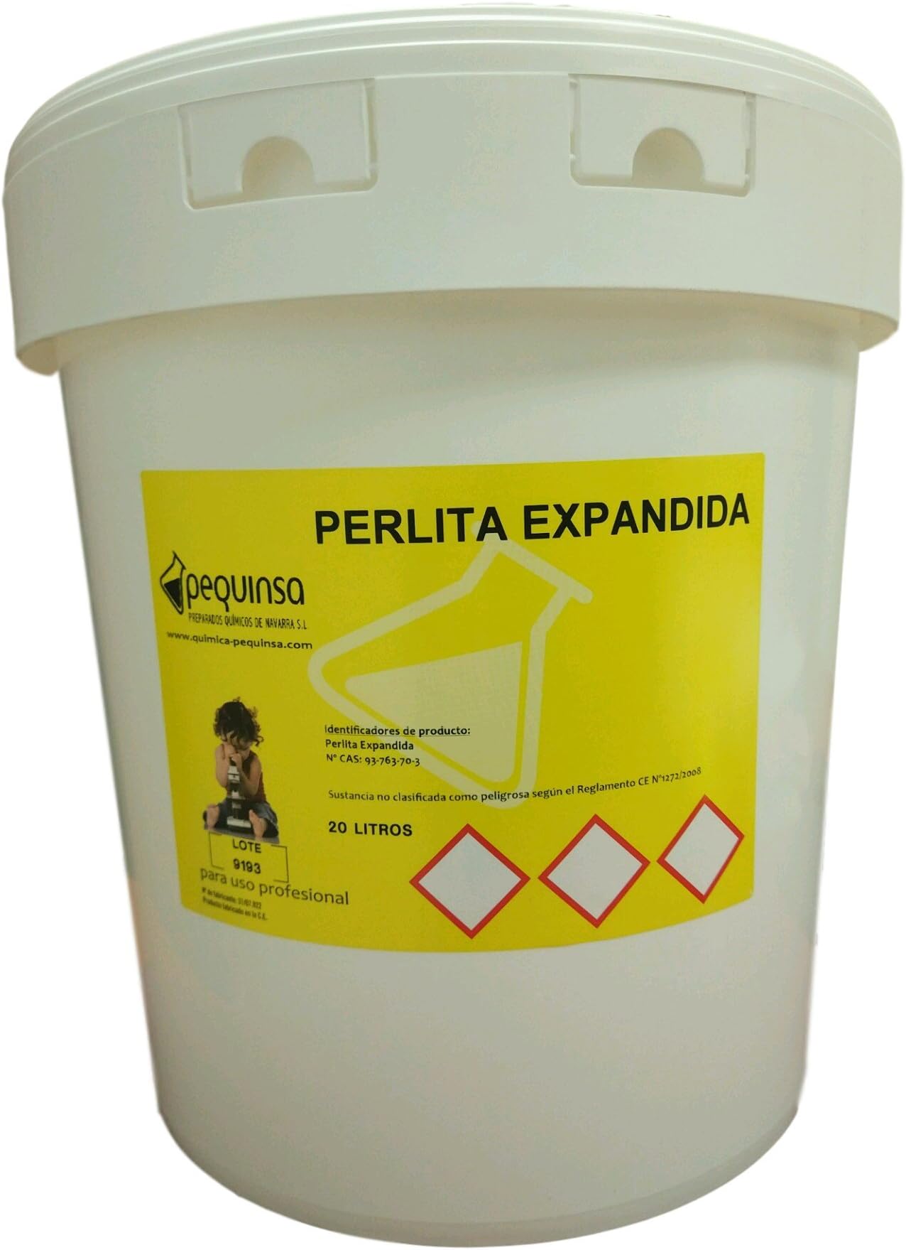 PEQUINSA Expanded Pearl Fine Size 20 litre container.