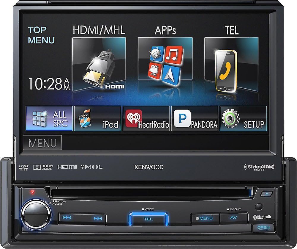 Kenwood KVT7012BT Autoestéreo Multimedia, Pantalla 7", Bluetooth