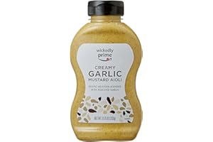 Amazon Brand - Wickedly Prime Mustard, Creamy Garlic Aioli, 11.75 Ounce (pack of 1)