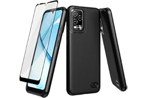 Ailiber for BLU View 5 Pro B170D Case, BLU View 5 Pro Phone Case, with Screen Protector, Dual Layer Shockproof Protective, Silicone Bumper Non Slip Back, Heavy Duty Rugged Cell Phone Cover-Black