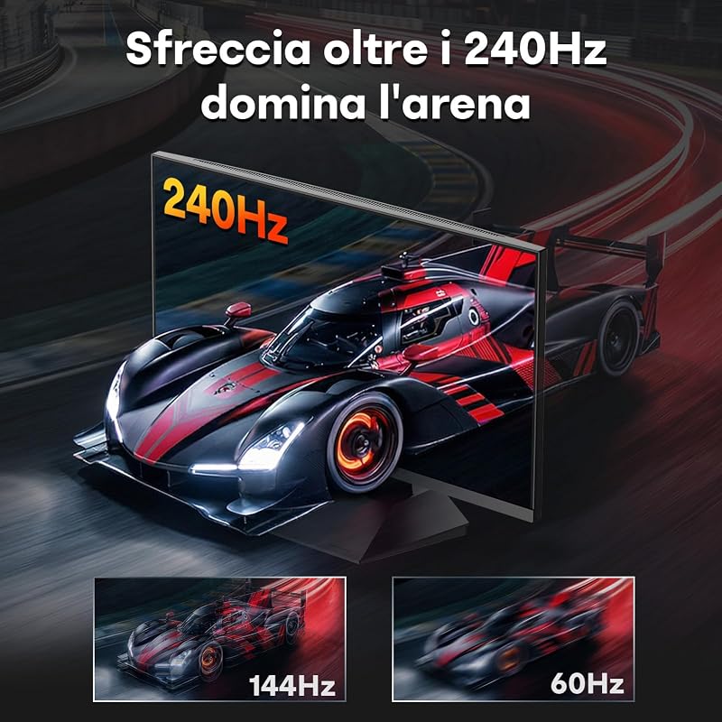 Monitor Gaming 27 Pollici, Fast IPS FHD 240Hz, HDR400