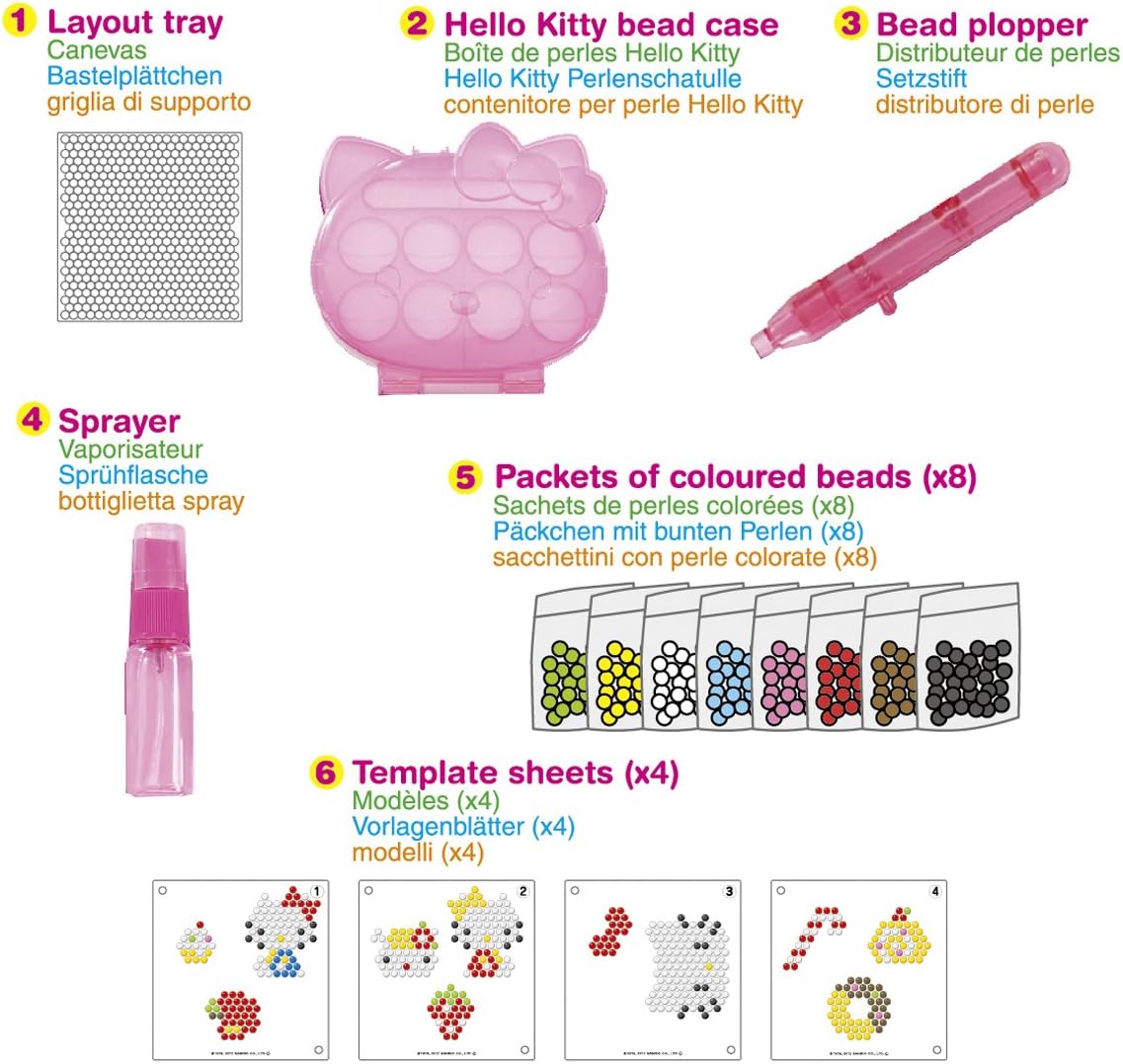 EPOCH Traumwiesen Aquabeads 79458 – Hello Kitty Pattern Craft Kit for ...