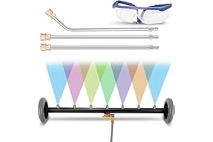 Selkie 24" Undercarriage Cleaner,2-in-1 Undercarriage Pressure Washer,Surface Cleaner Water Broom with 3pcs Extension Wand and Quick Connect Pivot Coupler 4000psi,Underbody Car Washer