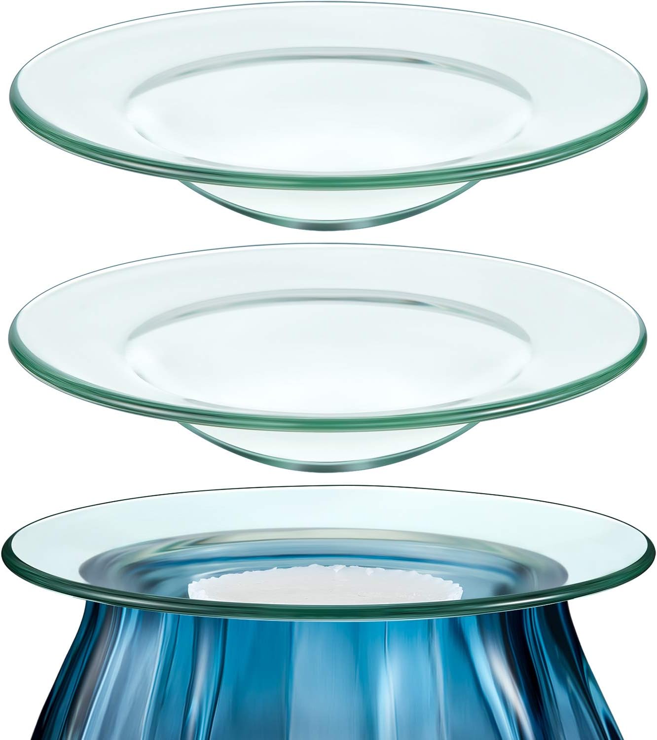 1 4.5 Replacement Oil Warmer Dish Round Glass Dish Wax Melt Warmer Bowl