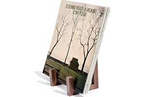 EGMEHOAD Vinyl Record Storage Holder Spade Wood,Modern Album Display Solid Spade Wood Vinyl Record Stand, Records Holder & Display Holds up to 10-15 LPs