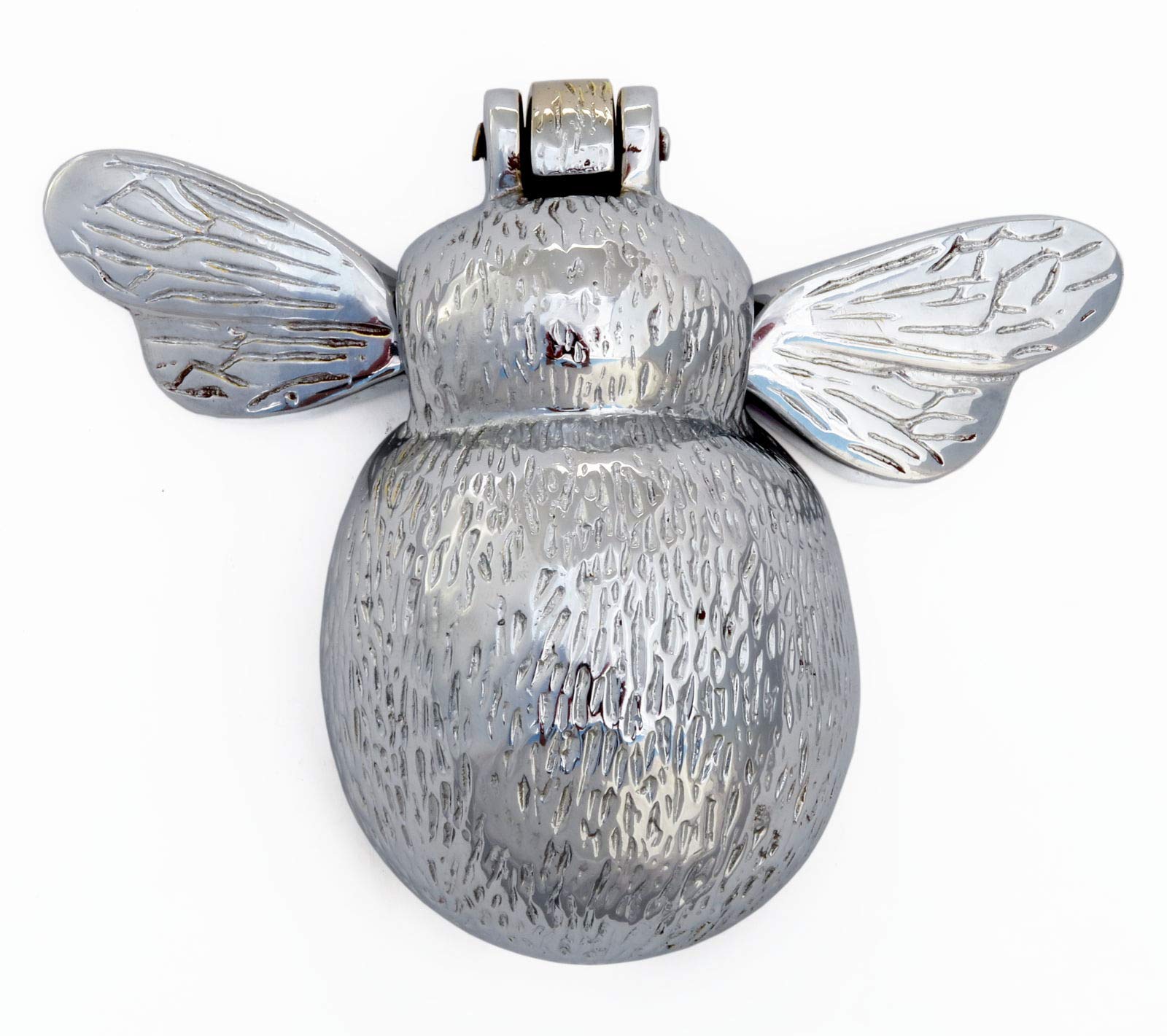 Heritage Casting Bumble Bee Chrome (Silver) Over Ear Headphones with Retractable Cable and Remote Control