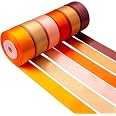 Mlurcu Purple Satin Ribbon Assortment - 6 Rolls 1.5" X 10 Yards Each, Double Faced For Gift Wrapping, Wedding, Crafts