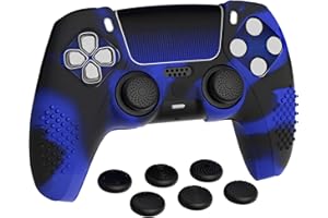 PlayVital Upgraded for ps5 Controller Silicone Cover - Anti-Slip Controller Skin Compatible with ps5 Charging Dock, 3D Studde