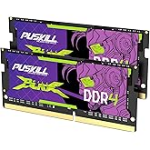 PUSKILL 32GB DDR4 3200MHz SODIMM CL22 Laptop RAM (2x16GB) | 260-Pin SODIMM, PC4-25600, 1.2V, CL22-22-22-52, Plug-and-Play, Gaming Laptop Upgrade, Intel &amp; AMD Compatible
