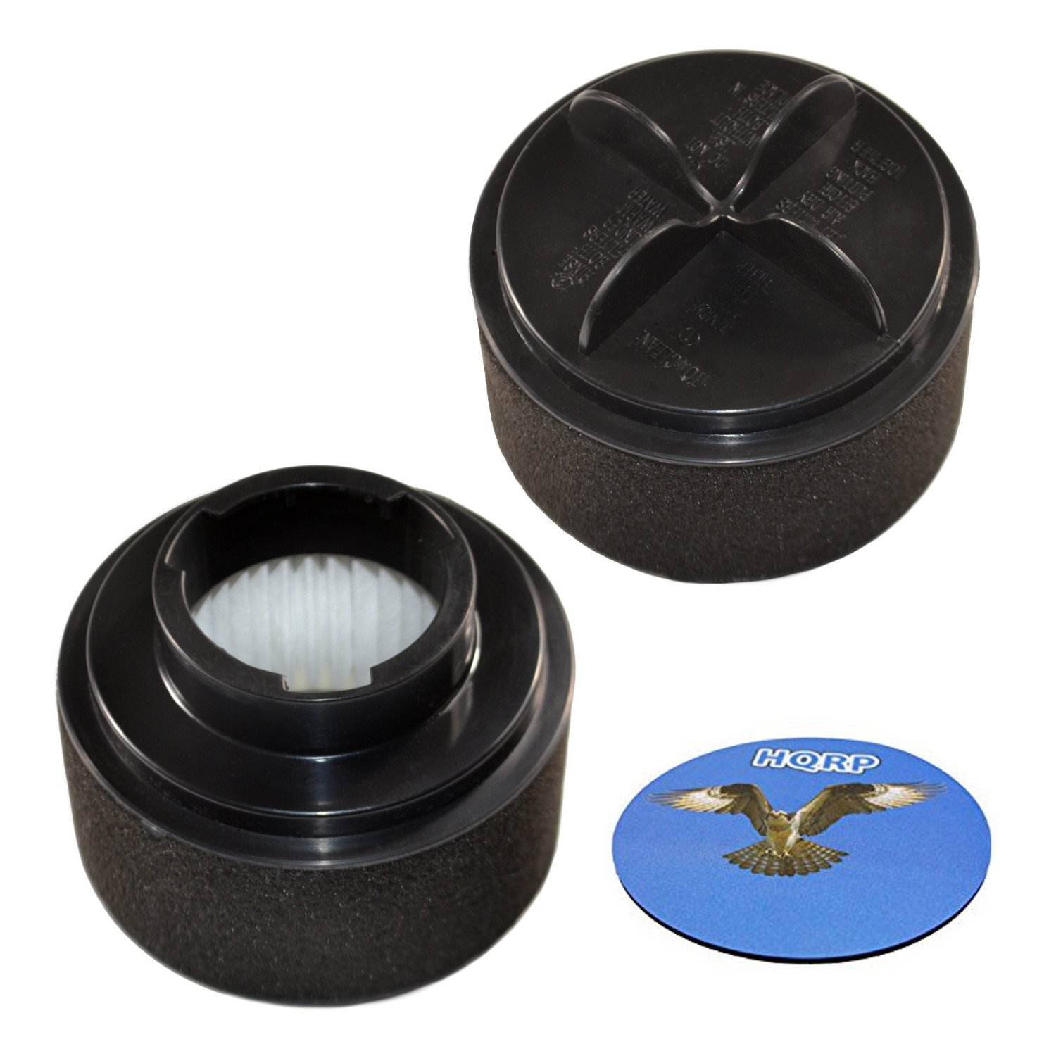 HQRP 2-Pack Inner & Outer Circular Filter Set for Bissell Easy Vac 31033, 3120, 3120-2, 31202, 31203, 3130, 3130A, 3130B, 31031, 31032 Vacuum Cleaner Coaster