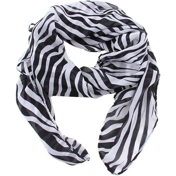 TXIN Multi-Usage Lightweight Women Long Prints Shawl Zebra Large