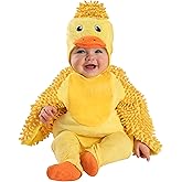 Spirit Halloween Baby Fuzzy Duckling Belly Costume | Duck Cosplay | Onesie Outfit | One Piece Costume | Animal Outfit