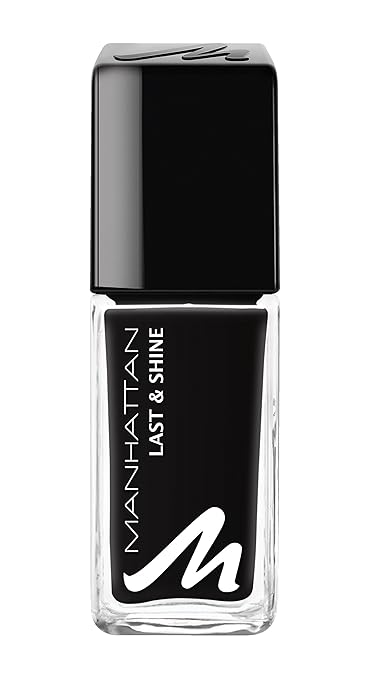Manhattan Last Shine Nagellack Schwarzer Matter Nail Polish Fur 10 Tage Idealen Halt Farbe Matte Black 955 1 X 10ml Amazon De Beauty