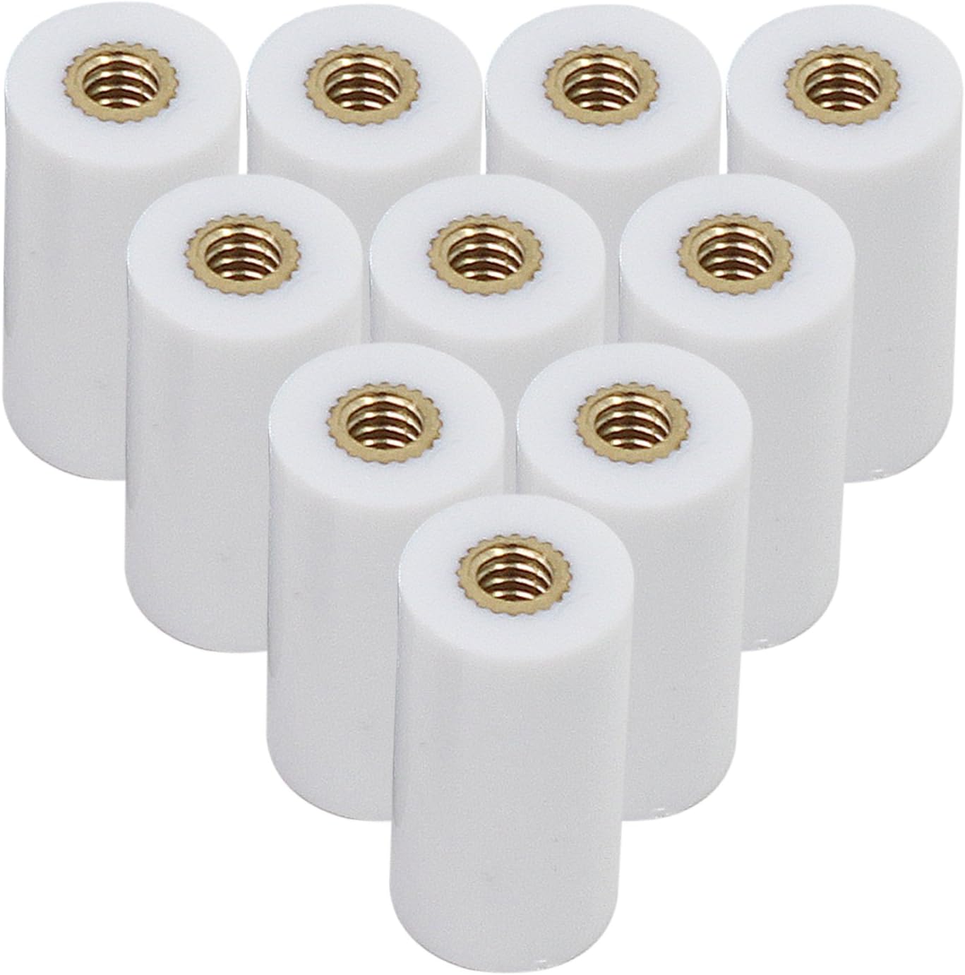 OCR 12mm Screw-in Ferrules Cue Tips Billiard Replacement for Pool Cues Pack of 10 White (12mm Screw-in Ferrules-10pcs)