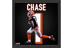 Highland Mint Ja'Marr Chase Cincinnati Bengals 13'' x 13'' Jersey Impact Frame