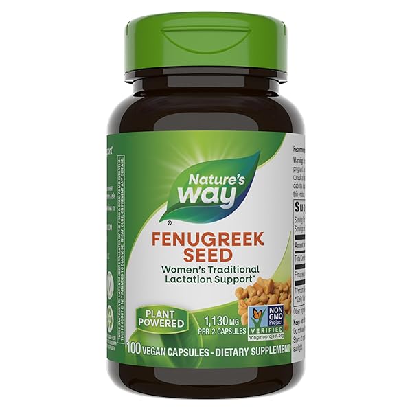 NATURE’S WAY FENUGREEK SEED, 610MG 100 CAPSULES
