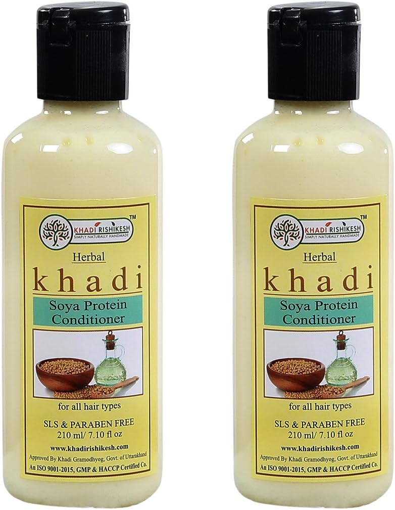 Khadi Rishikesh Herbal Soya Protein Hair Conditioner combo set pack of 2 x 210 ml (420 ml)