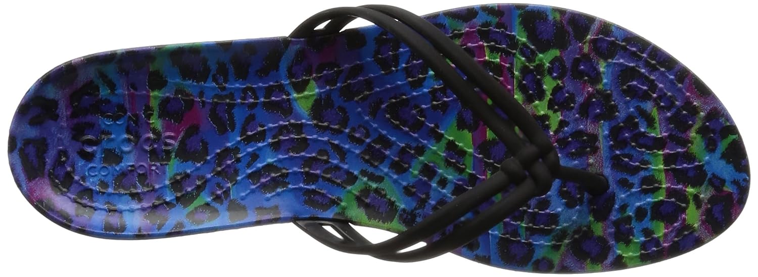 crocs isabella graphic women flip in multi