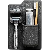 TOOLETRIES The Harvey Toothbrush & Razor Holder - Silicone Shower Organizer, Toiletries & Toothbrush Holder for Shower, Bathr