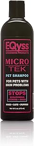 EQyss Micro-Tek Pet Shampoo (16 Ounce) - Stops Scratching, Itching, Biting, or Licking Hot Spots