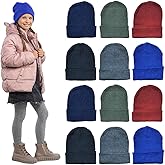 Yacht & Smith 12 Pack of Winter Beanie Hats Bulk for Men Women Kids, Wholesale Winter Hat Beanies