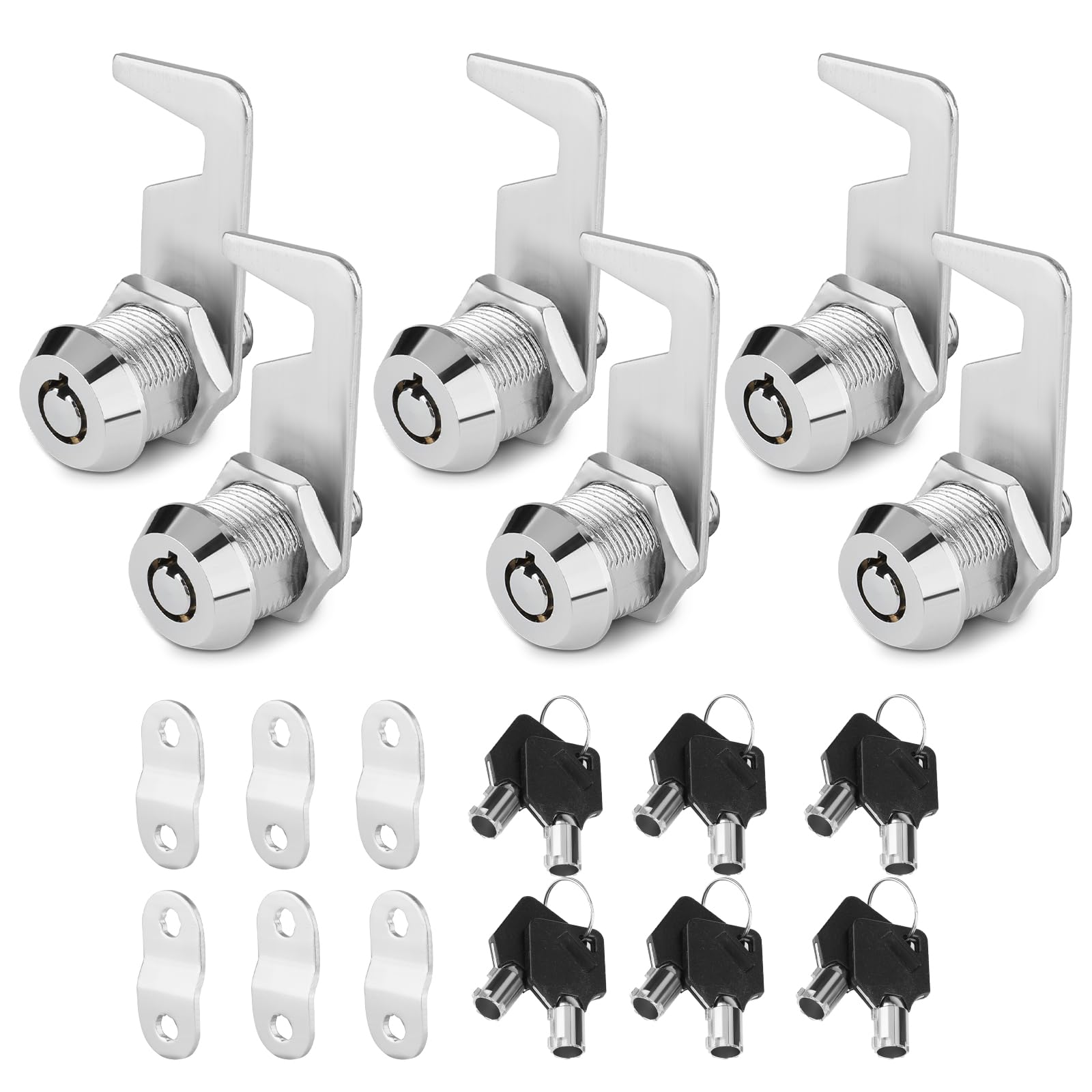 goldenwarm 6 Pack Tubular Cam Locks RV Storage