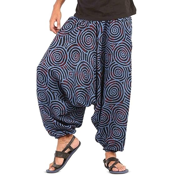 Men's Cotton Straight Solid Harem Pants (Multicolour , Free Size)