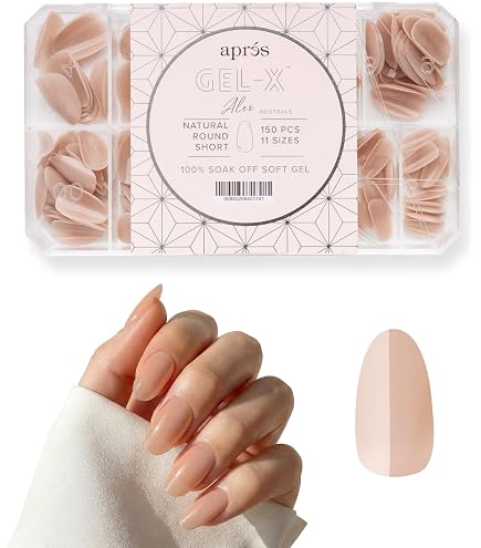 Amazon.com: Apres Neutrals Gel-X Margot Box Of Press On Nails, 11