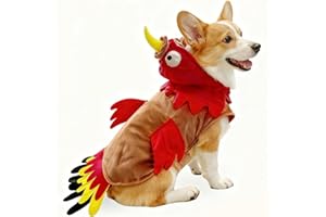 T2Y Dog Costumes Dog Turkey Costume, Thanksgiving Costume Pet Clothes Apparel for Thanksgiving Christmas Cosplay for Small Medium and Large Dogs [M]